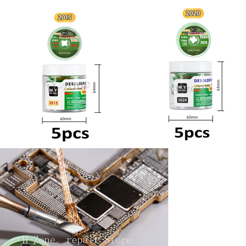 Solder Wick Braid - YCS M.Y 5 uds trenza removedora