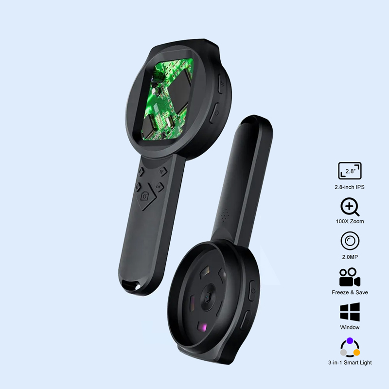 Electronics Repair Glasses - Microscopio lupa inteligente portátil, lupa de