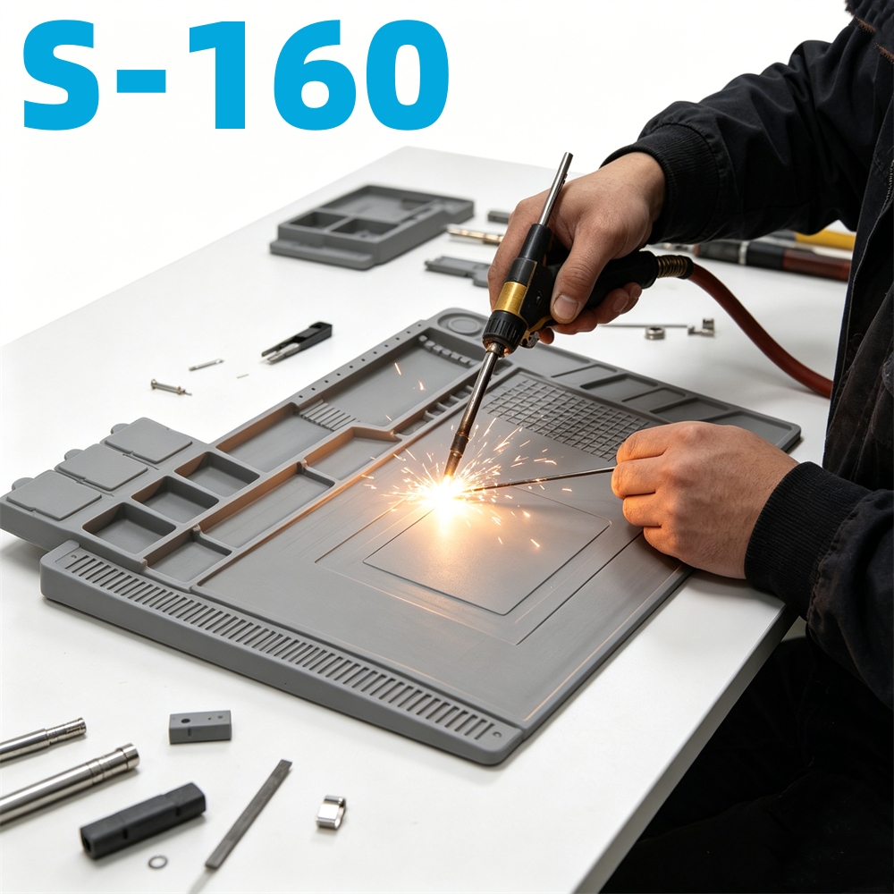 Electronics Repair Mat - Tapete Magnético de Silicona para Estación