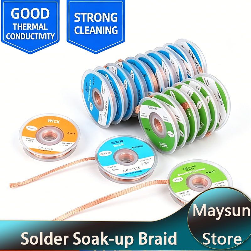 Solder Wick Braid - Cordón de desoldadura de 1/1.5/2/2.5/3/3.5/4mm de