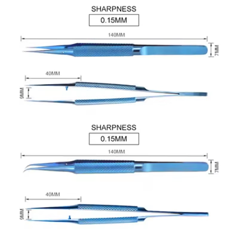 Smd Tweezer Set - Pinzas Antimagnéticas de Aleación de Titanio