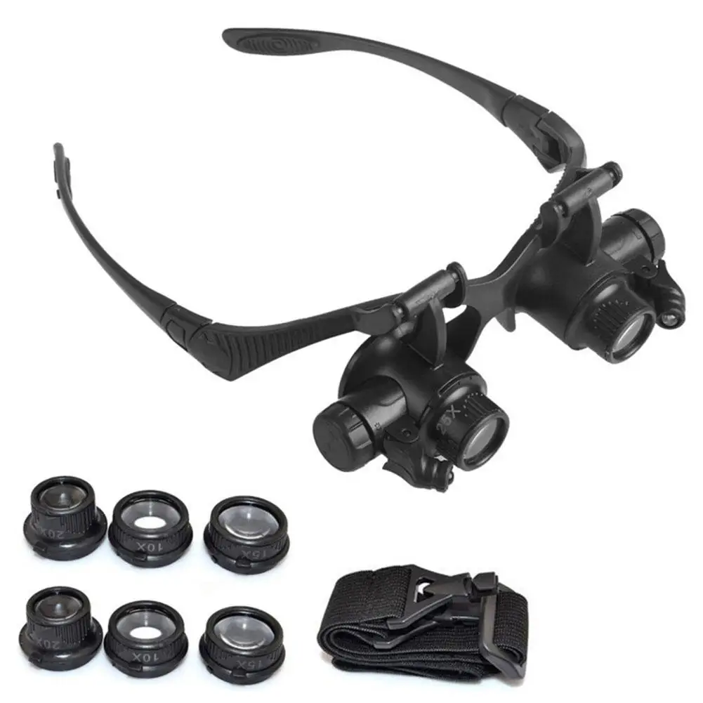Electronics Repair Glasses - Nueva diadema, gafas con luz LED,