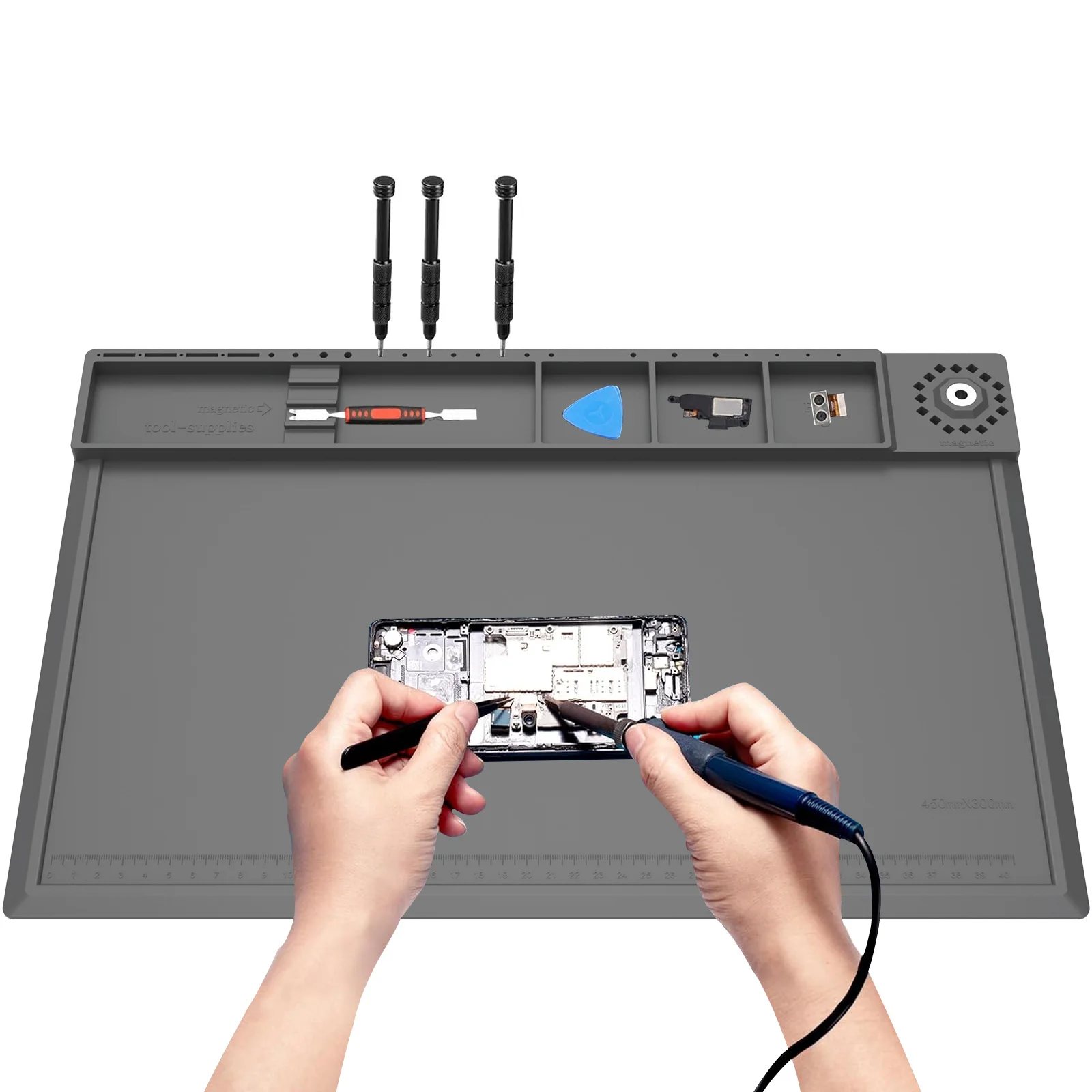 Electronics Repair Mat - Alfombrilla para estación de soldadura, almohadilla