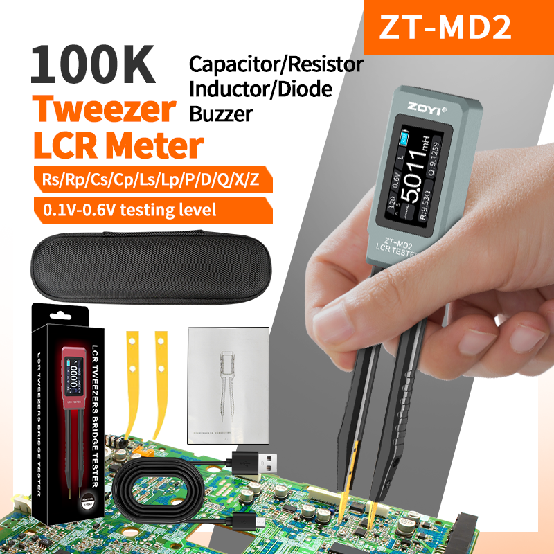 Smd Tweezer Set - ZOYI MD2 pinzas inteligentes portátiles LCR