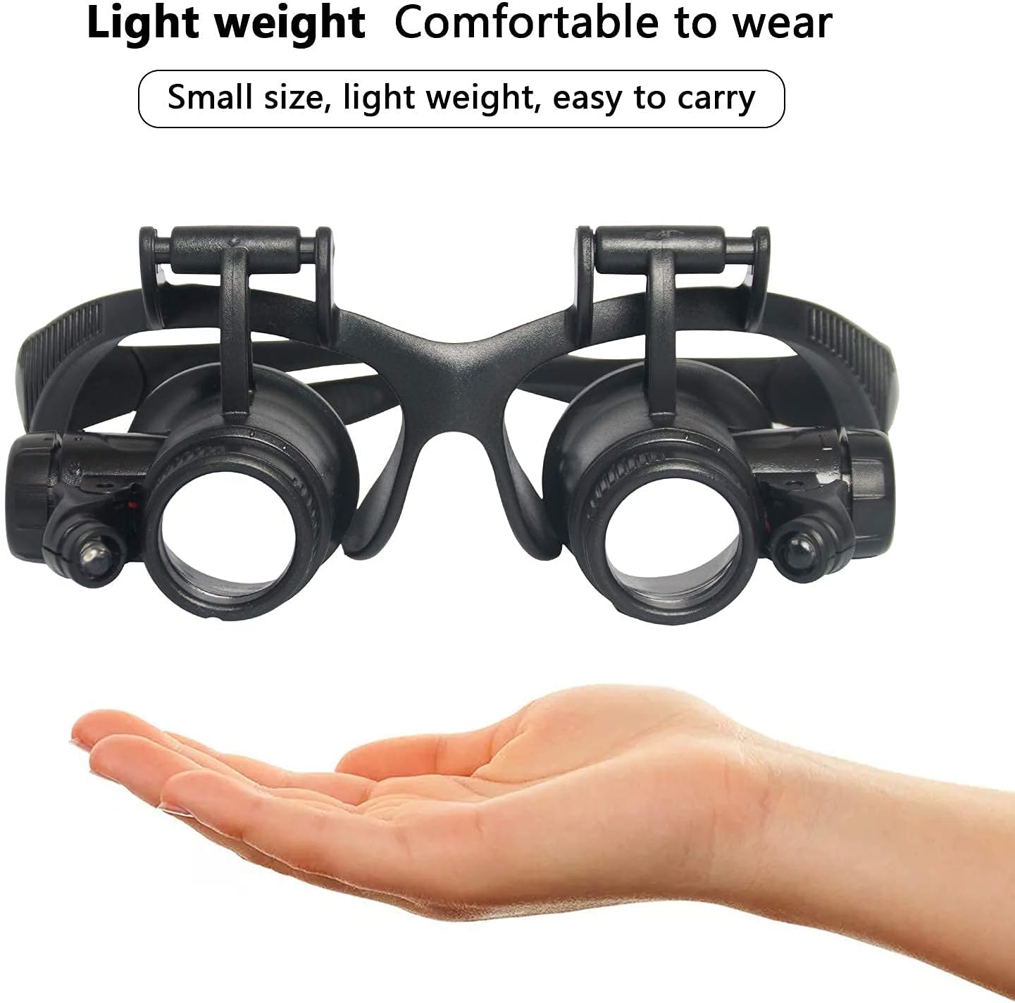 Lupa montada en la cabeza con  - Electronics Repair Glasses reseña y precio