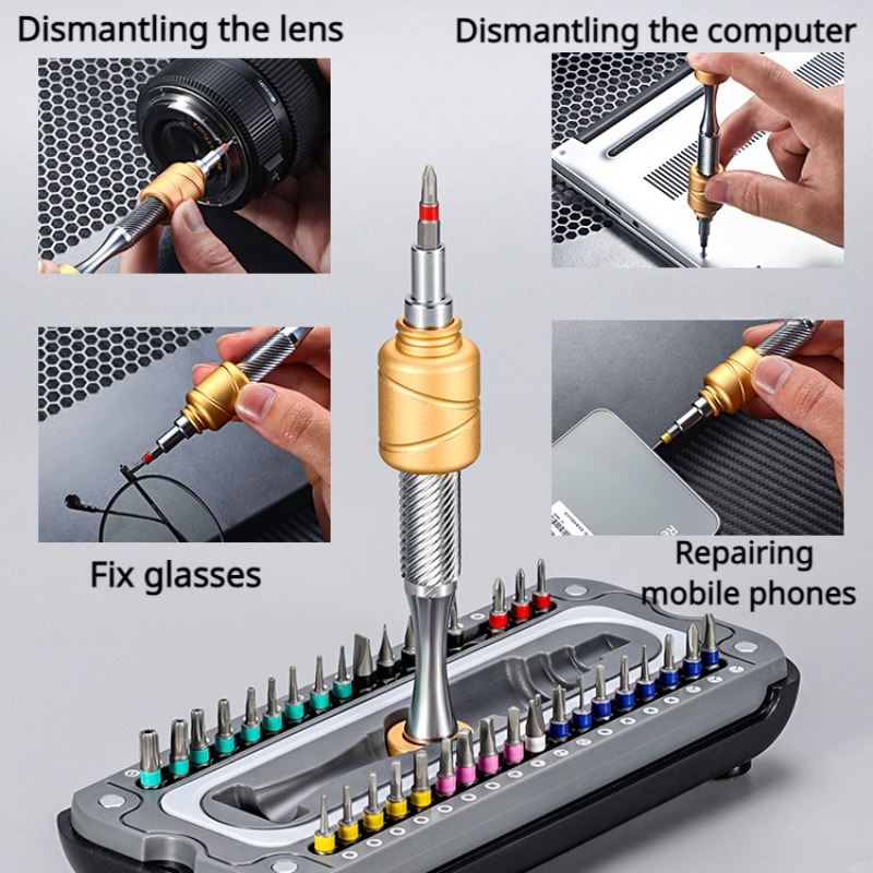 Juego de destornilladores mult - Electronics Repair Glasses reseña y precio