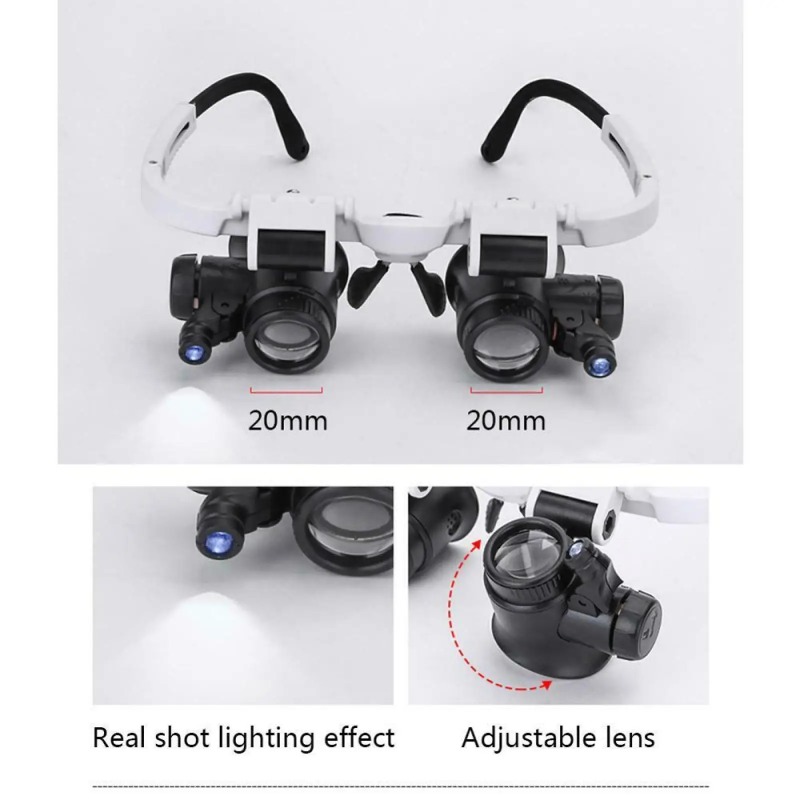 Lupa de Cabeza con Múltiples L - Electronics Repair Glasses reseña y precio