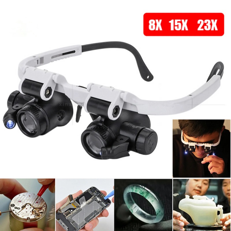 Lupa de Cabeza con Múltiples L - Electronics Repair Glasses reseña y precio