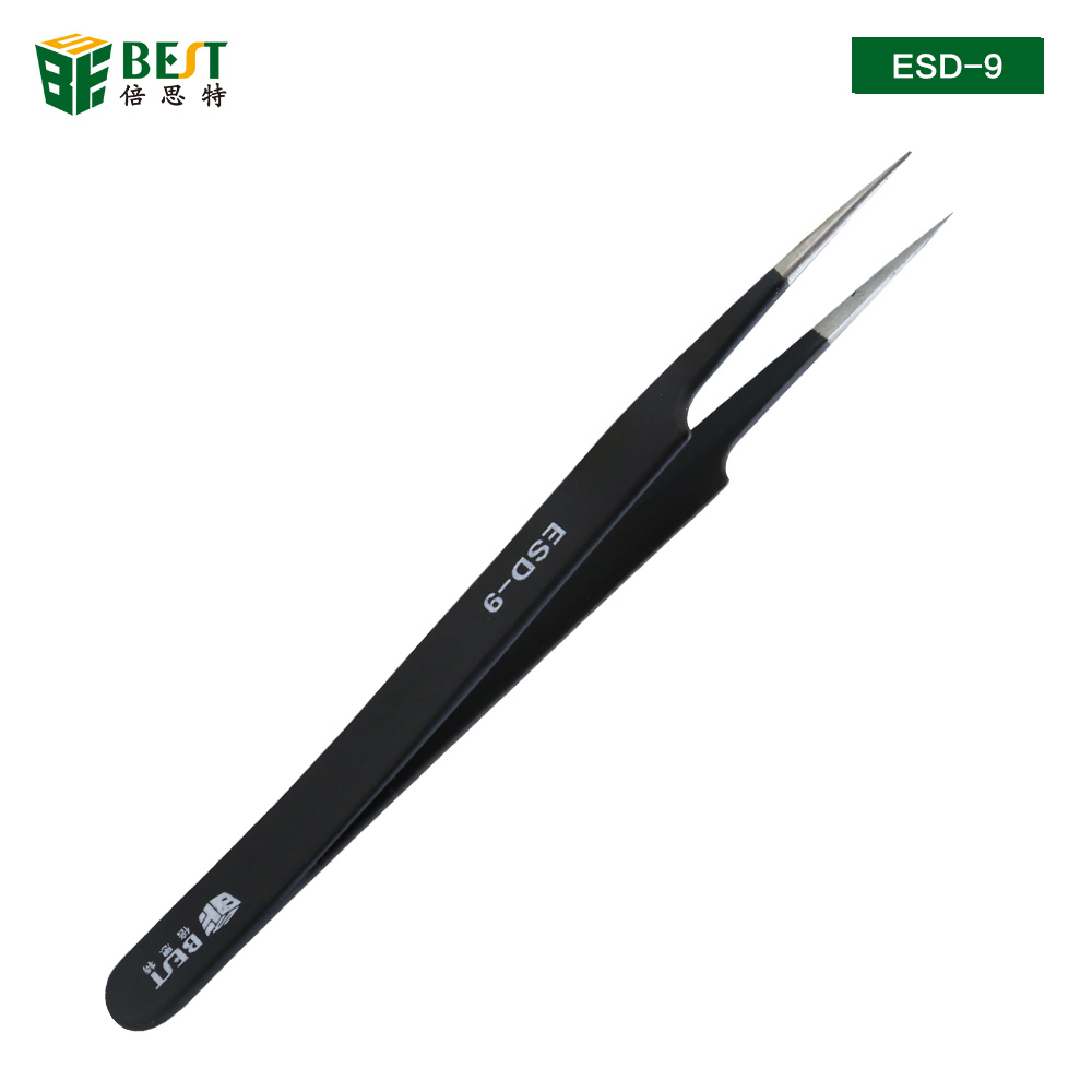 Pinzas antiestáticas BST-ESD-9 - Smd Tweezer Set reseña y precio