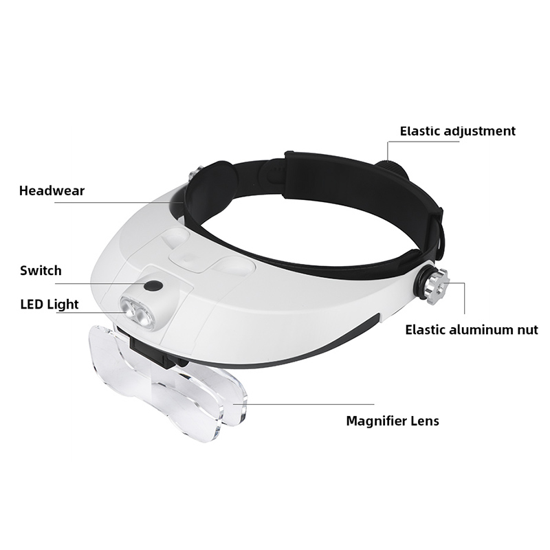 Lupa de diadema LED, lupas pro - Electronics Repair Glasses reseña y precio