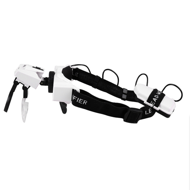 Lupa de diadema iluminada con  - Electronics Repair Glasses reseña y precio