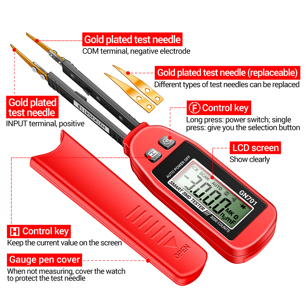Mini pinzas inteligentes GN701 - Smd Tweezer Set reseña y precio
