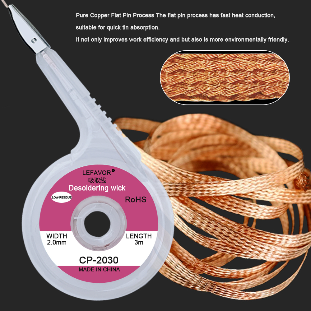 Trenza para desoldar fuerte, 1 - Solder Wick Braid reseña y precio