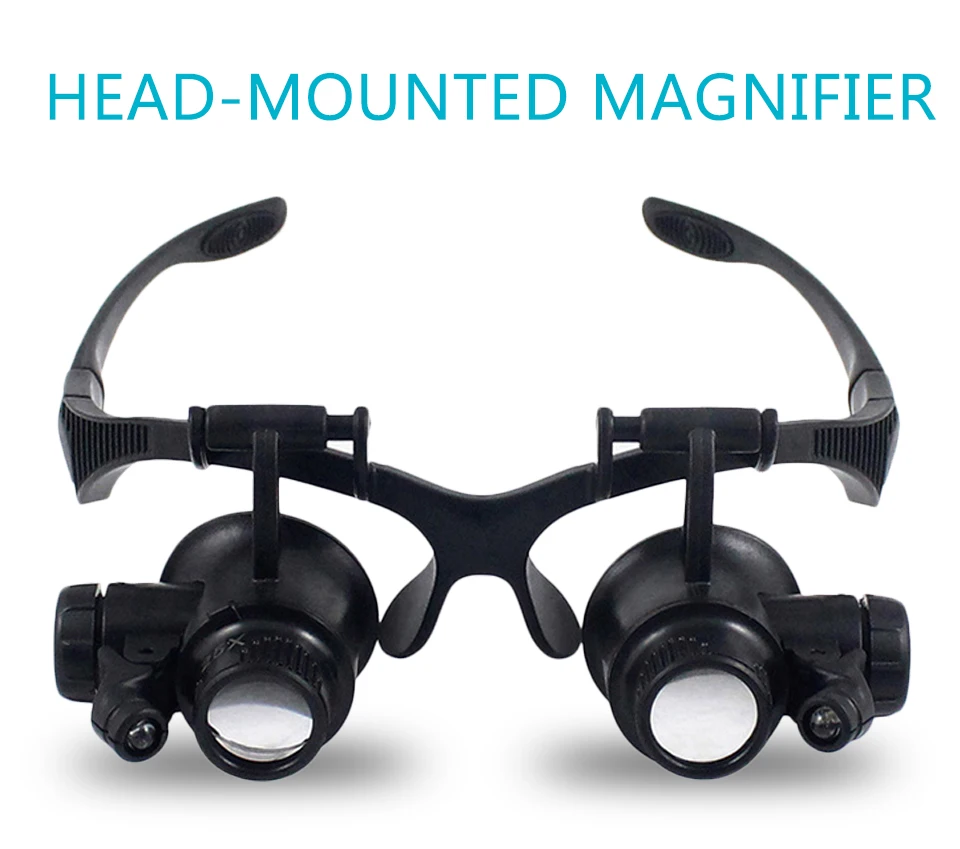 Nueva diadema, gafas con luz L - Electronics Repair Glasses reseña y precio