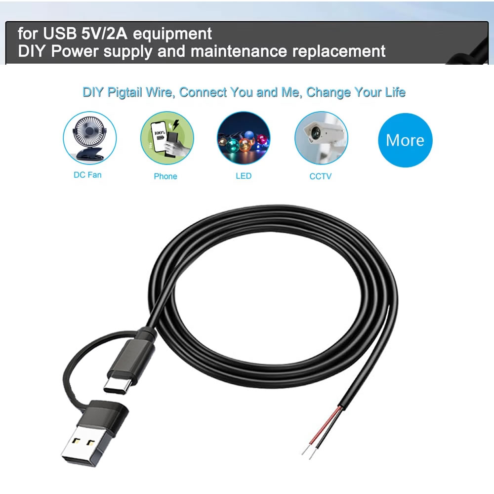Cable de alimentación CC de 2  - Electronics Repair Glasses reseña y precio