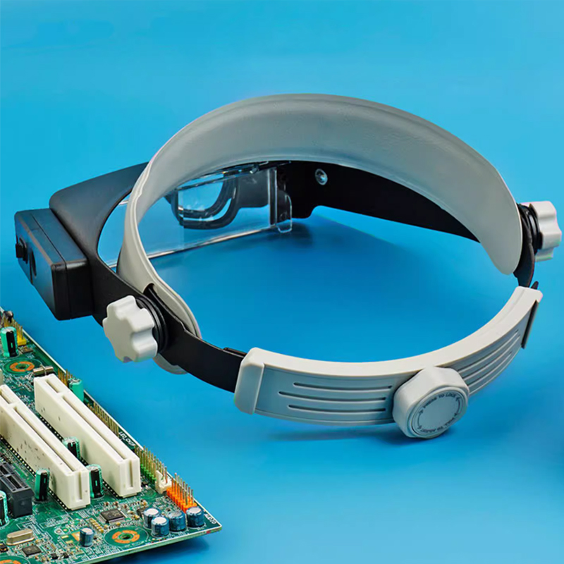 Nueva diadema lupa luces LED l - Electronics Repair Glasses reseña y precio