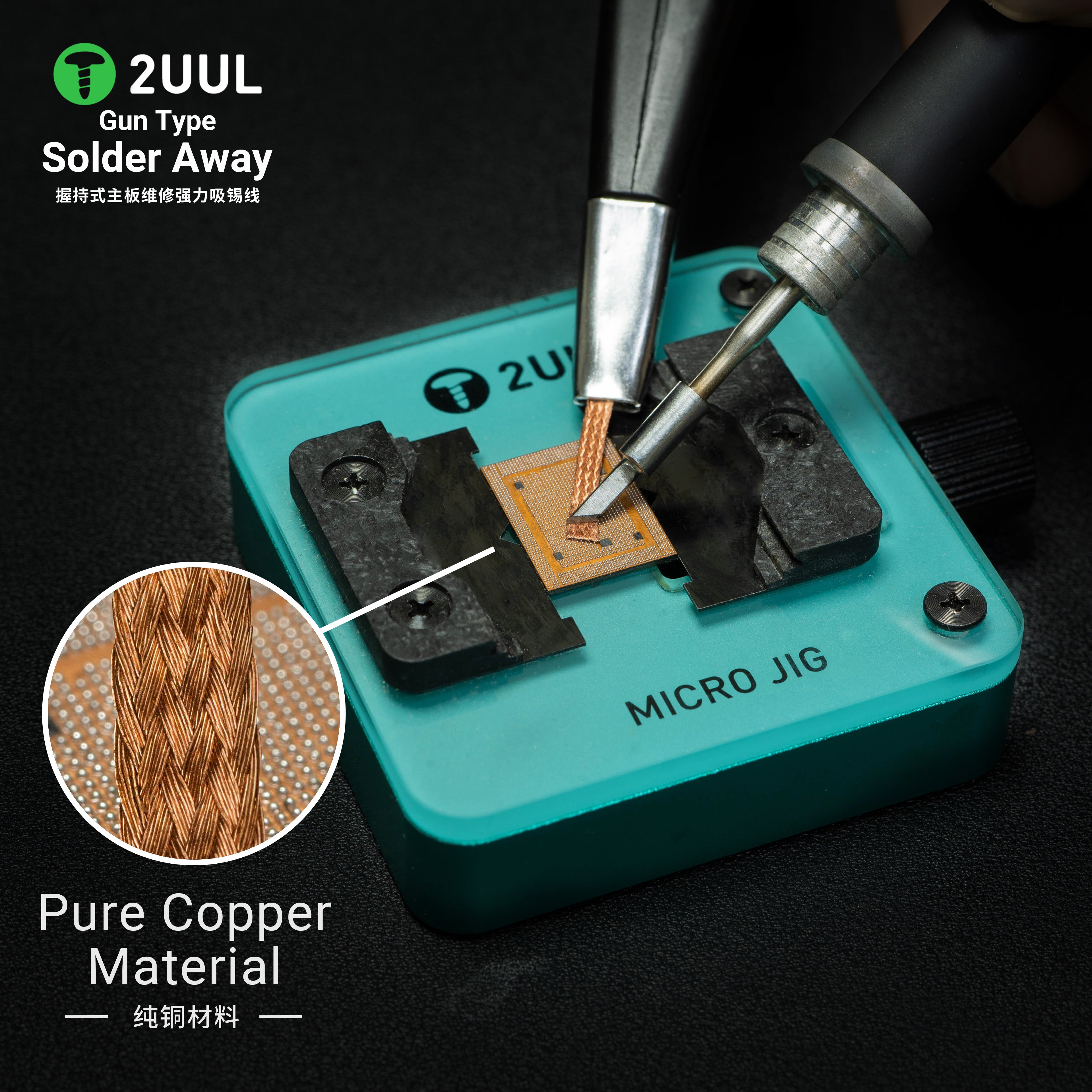 2UUL DW21 Malla de cobre pura  - Solder Wick Braid reseña y precio