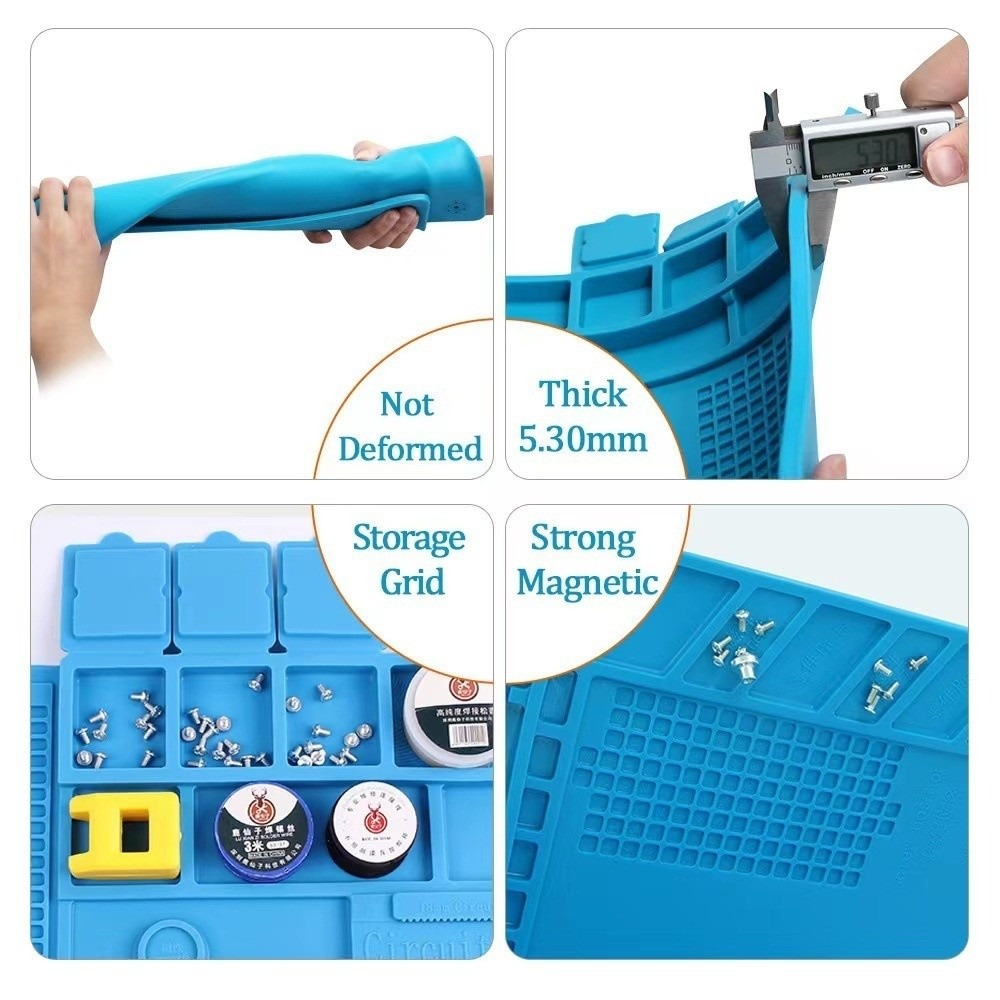 Estera de estación de soldadur - Electronics Repair Mat reseña y precio