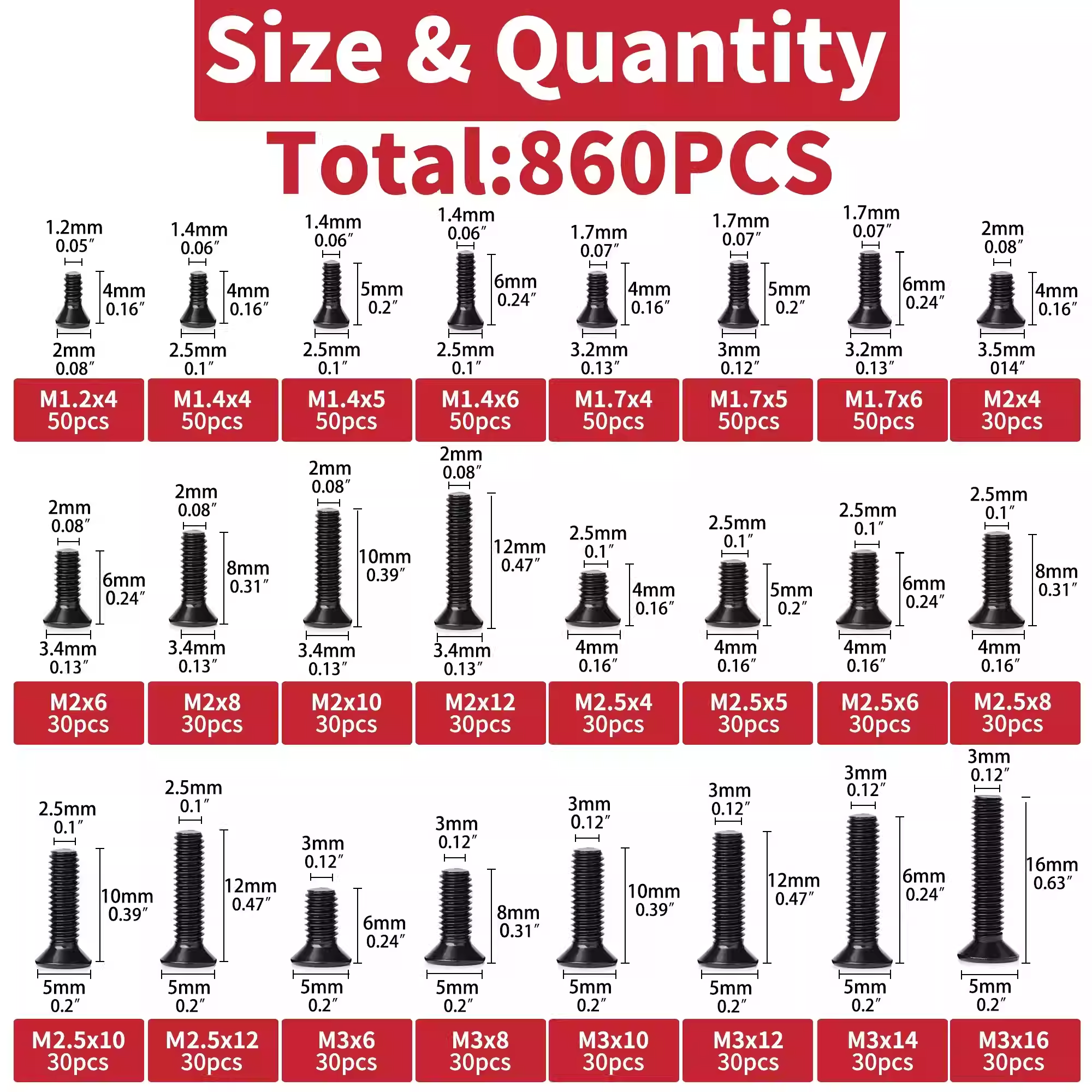Kit de Surtido de 860 Tornillo - Electronics Repair Glasses reseña y precio